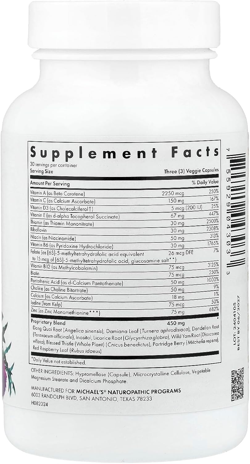 Michael's Multivitamínico para Mujeres - 90 Cápsulas Vegetales