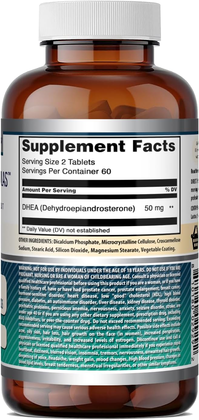 Amazing Formulas DHEA 50 mg – 120 Comprimidos