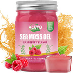 ACEYO Gel de Musgo de Mar Irlandés Sabor Fresa - 340g