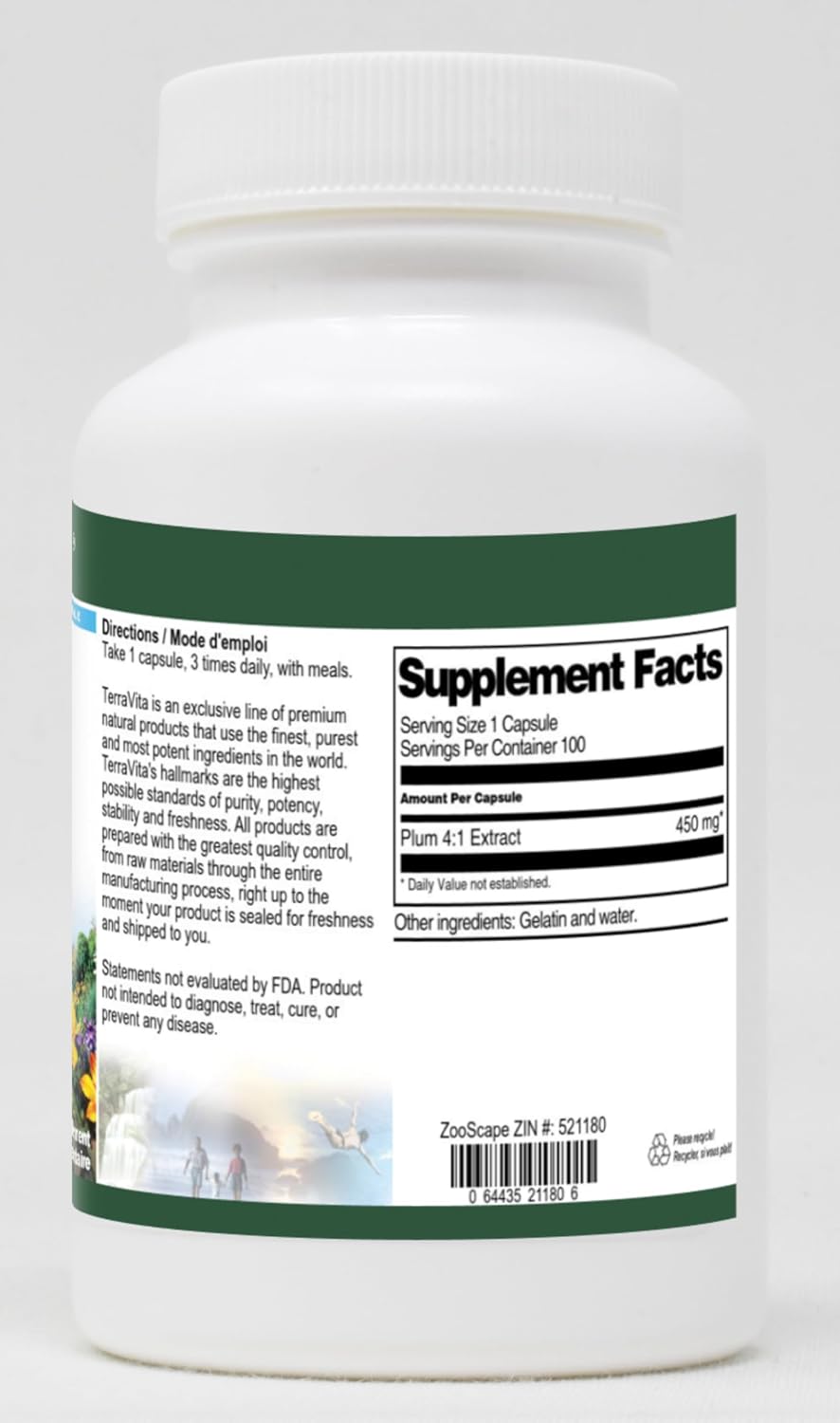Plum 4:1 - 450 mg (100 Cápsulas)