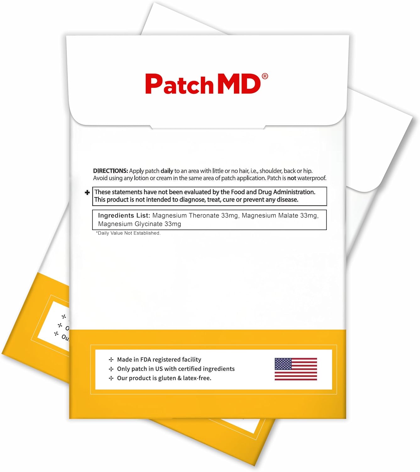 PatchMD - Parche Transdérmico Tri-Mag Complex - 30 Días de Suministro