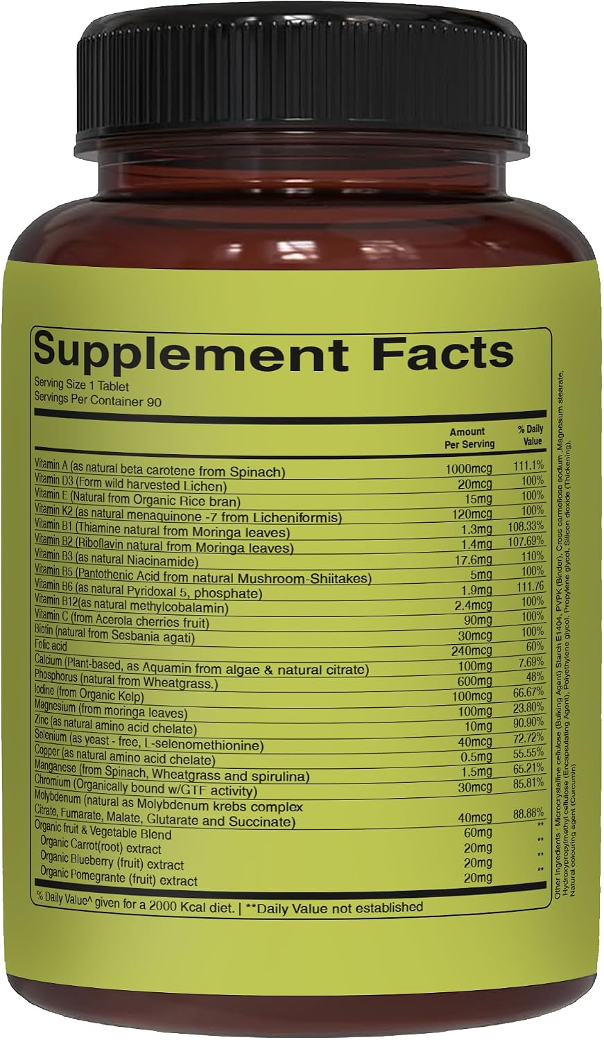 Pure Nutrition Multivitamínico Integral para Hombres - 90 Comprimidos (3 Meses)