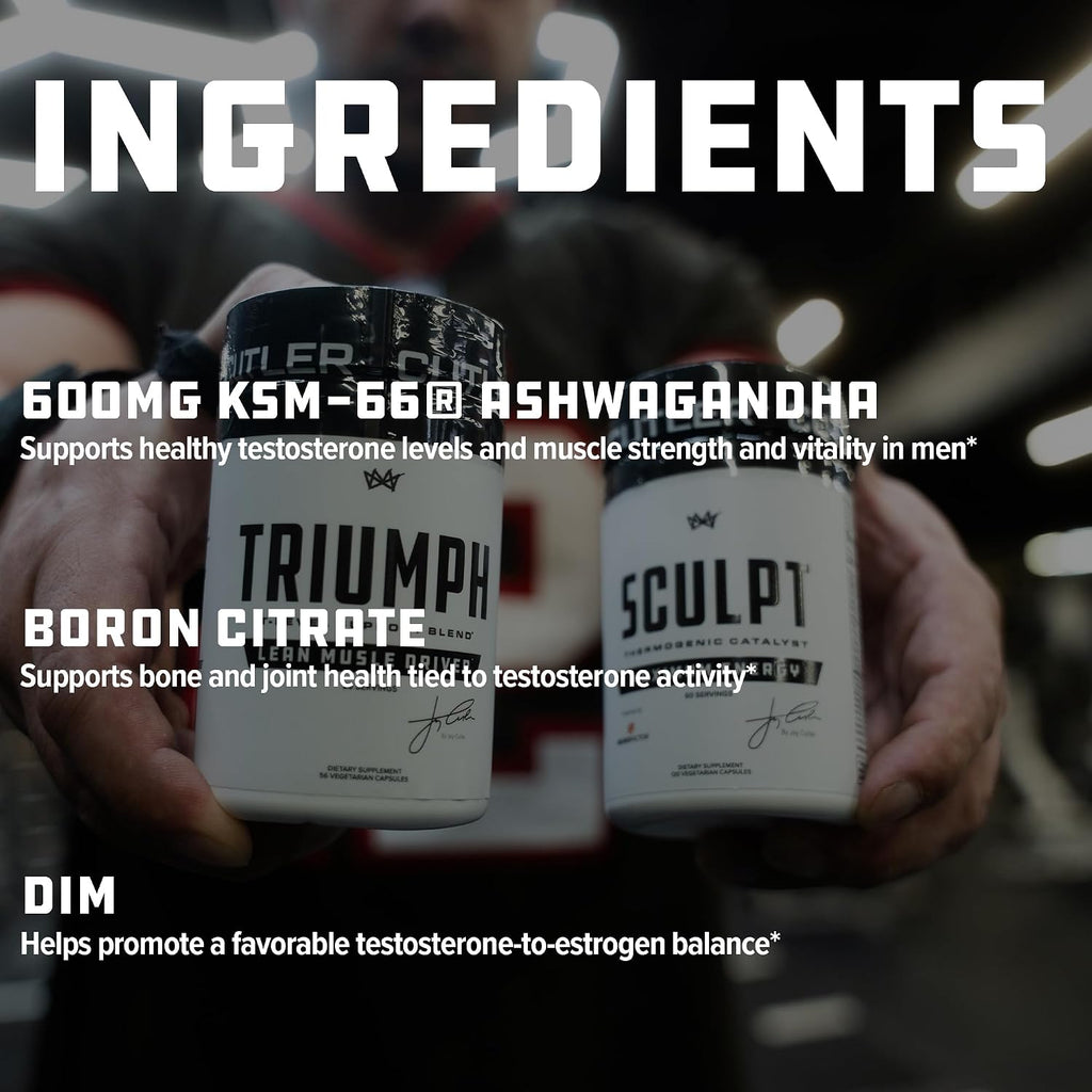 TRIUMPH Testosterone Booster para Hombres – 56 Cápsulas Veganas