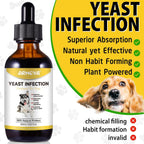 Tratamiento Natural contra la Levadura para Perros - Ayuda a Aliviar el Picor y la Inflamación - Complemento Herbal - 2 Oz