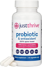 Just Thrive Probiótico y Antioxidante, 30 cápsulas