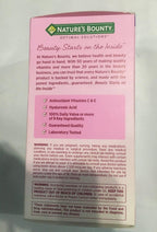 Nature's Bounty Optimal Solutions Extra Strength Hair Skin & Nails, 5000 mcg de Biotina, 150 Cápsulas Blandas (Pack de 3)