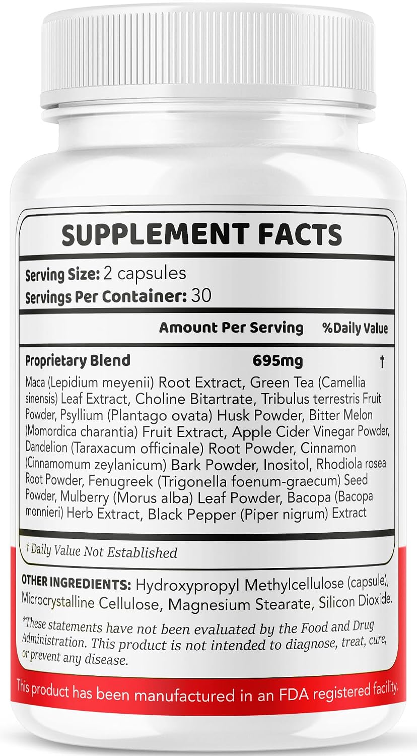 Gluco Revive Cápsulas (2 Paquetes) - Fórmula Avanzada de Apoyo Nutricional