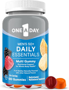 One A Day Men's 50+ Gummies, Multivitamínico Avanzado para Hombres con Apoyo Cerebral e Inmunológico, 110 Gominolas