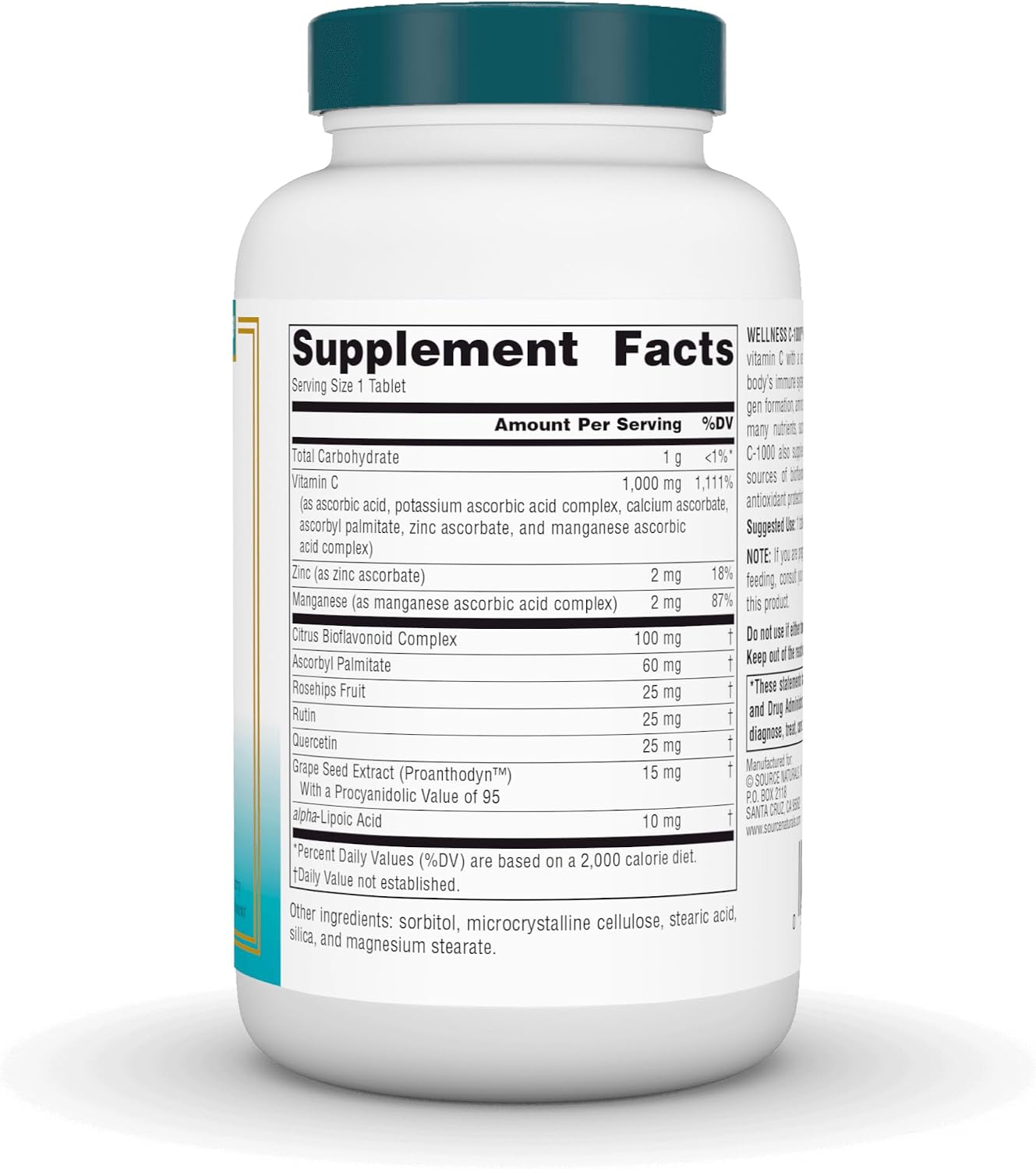 Source Naturals Wellness C-1000 – 100 tabletas