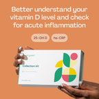 Everlywell Test de Vitamina D e Inflamación – Kit de Análisis Casero