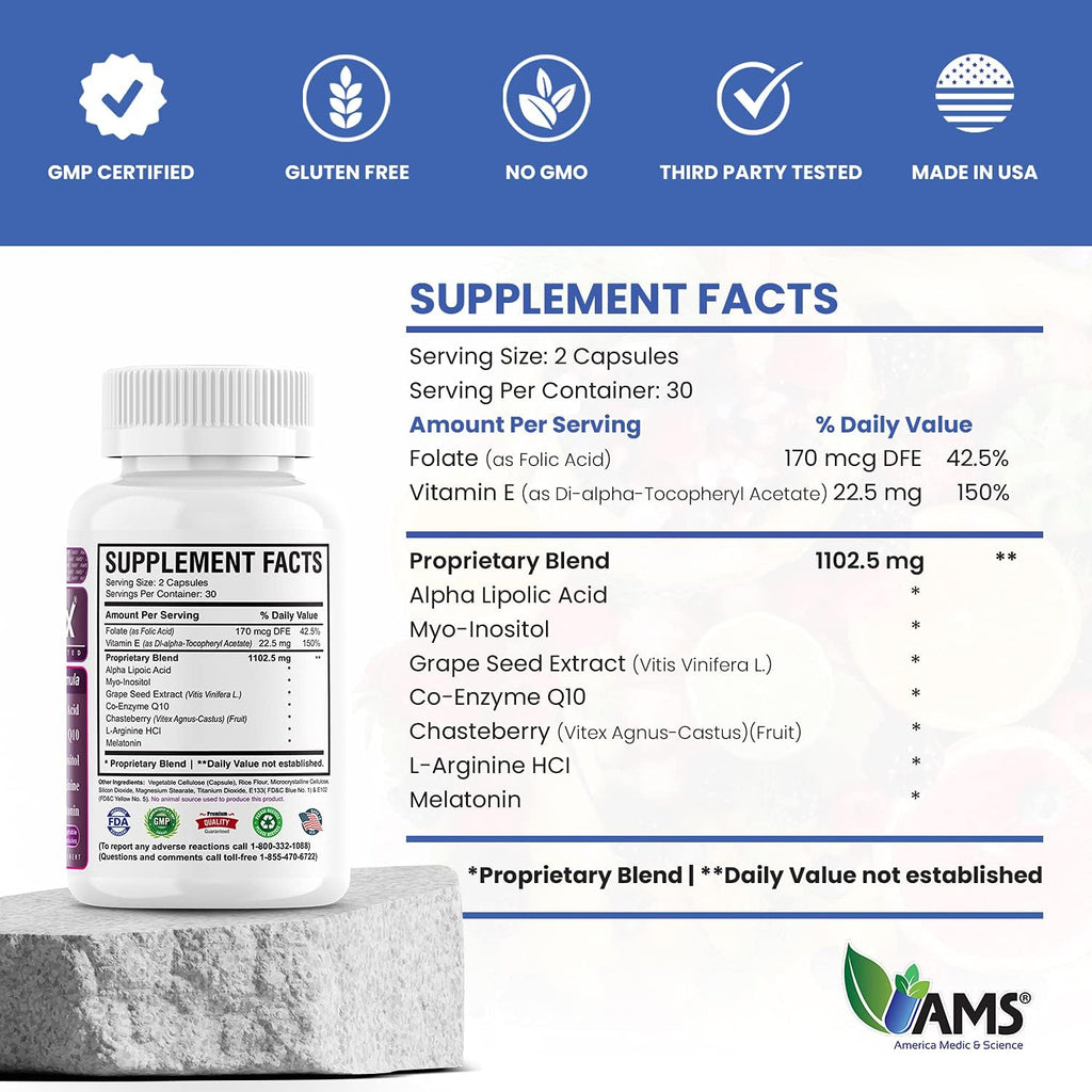 OVA-Max Vitaminas Prenatales para Mujeres (120 Cápsulas)