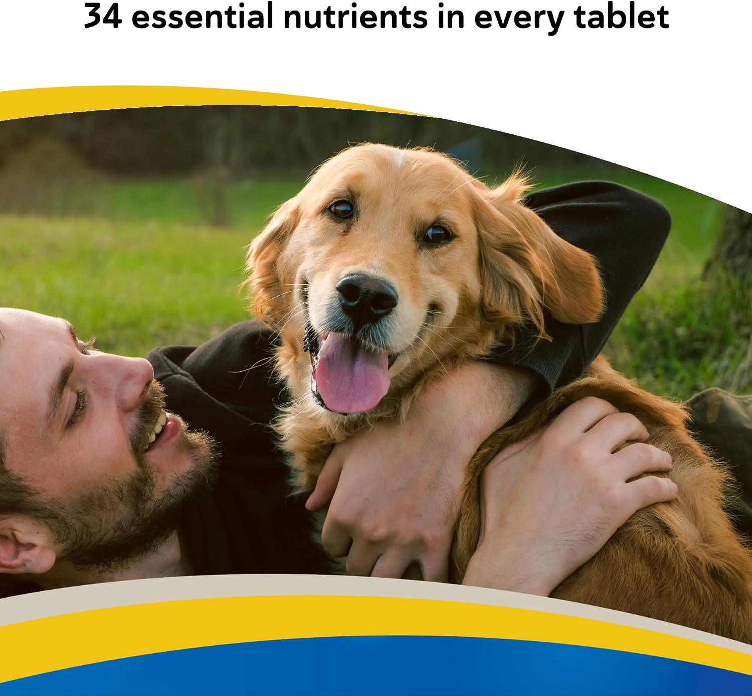 Doc Roy’s Daily Care Multivitamínico para Perros, 180 Comprimidos Masticables con 34 Vitaminas y Minerales Esenciales