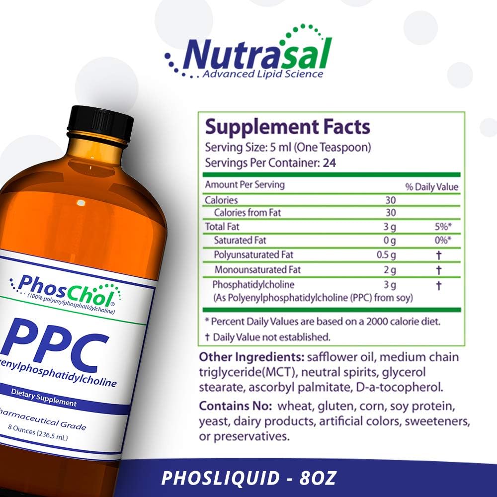 Nutrasal PhosChol Líquido Concentrado, 3000 mg – 237 ml