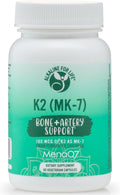 Alkaline for Life Vitamina K2 MK-7 MenaQ7 | 180 mcg Menaquinona-7 de Garbanzo Fermentado | Apoyo Óseo y Vascular | K2 MK7 Patentado, Sin Soja, No-GMO, Sin Gluten | Cápsulas Vegetarianas | 60 Unidades