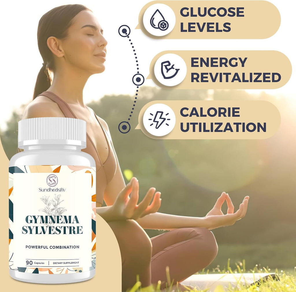 Sundhedsliv 16 en 1 Gymnema Sylvestre con Berberina, Canela y Melón Amargo - 2100 mg - 90 Cápsulas Veganas