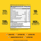 Airborne 1000mg Vitamina C con Vitamina D + Zinc Multivitamínico Sin Azúcar Comprimidos Efervescentes Sabor Very Berry, 30 Comprimidos (2 Pack)