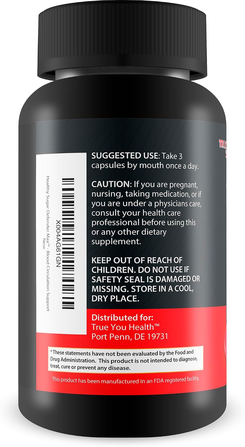 Healthy Sugar Defender Max – Cápsulas para el azúcar en sangre y circulación