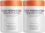 Codeage Multivitamínico para Adolescentes – Fórmula de Alimentos Integrales con Omega-3 y Vitaminas A a K - 60 Cápsulas