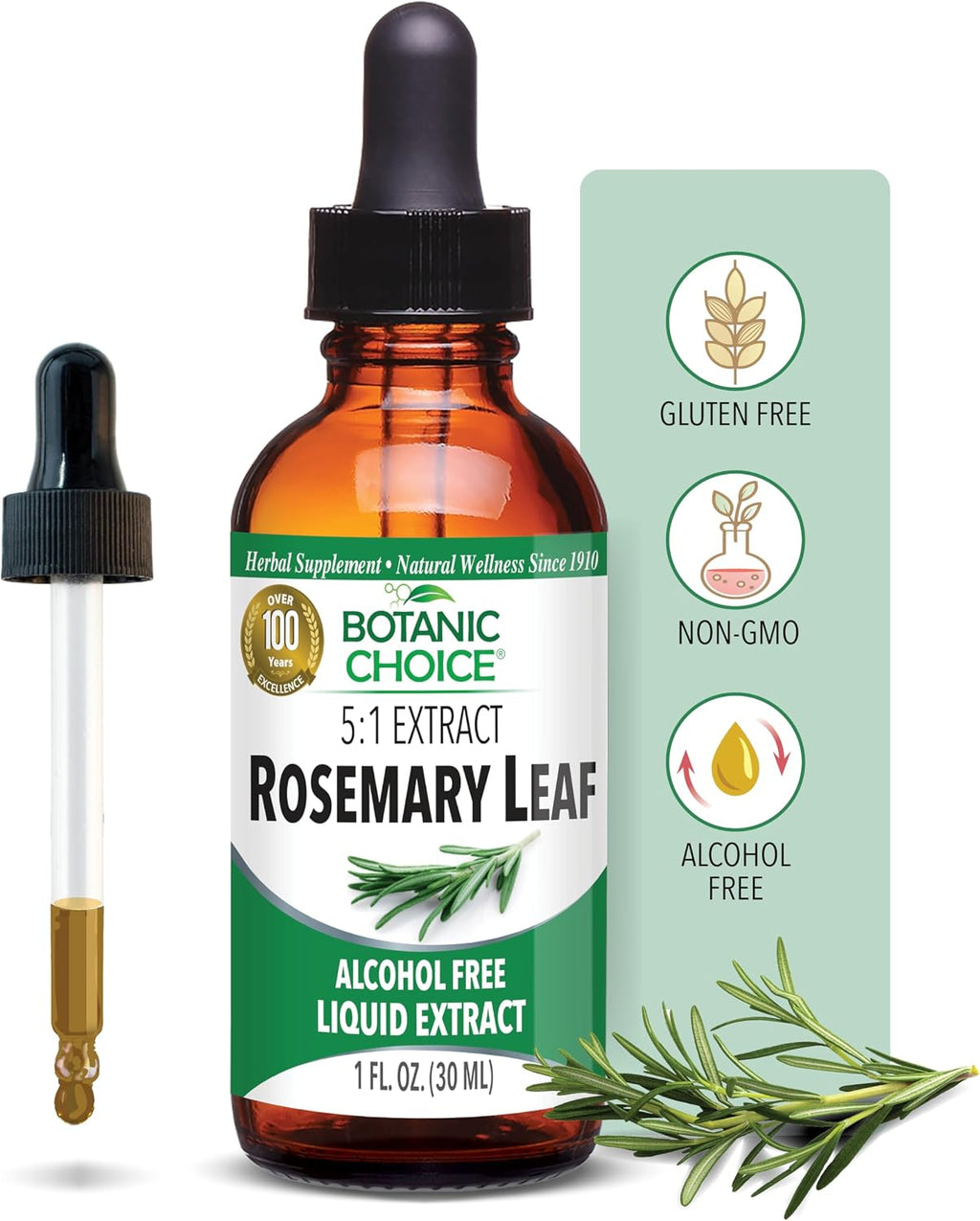 Botanic Choice Rosemary Leaf Liquid Extract, 1 Fluid Ounce
