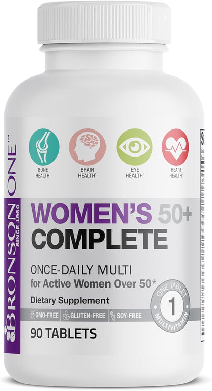 Bronson ONE Daily Women's 50+ Complete – Calidad superior: Fabricado en una instalación certificada cGMP en Nueva – Image 3
