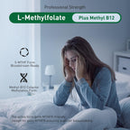 Simlike Active Folate (5-MTHF) con Complejo B, B12, B2 y B6 - Apoya la metilación y niveles saludables de homocisteína - Sin gluten, lácteos ni soja - 60 cápsulas de 5mg de L-metilfolato