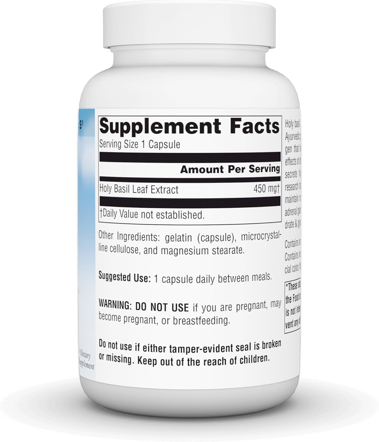 Source Naturals Extracto de Albahaca Santa, Soporte Suprarrenal 450mg - 120 Cápsulas