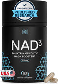 HPN NAD3 Clinical - Potenciador de NAD+ para Salud Celular y Energía Natural, 120 Cápsulas