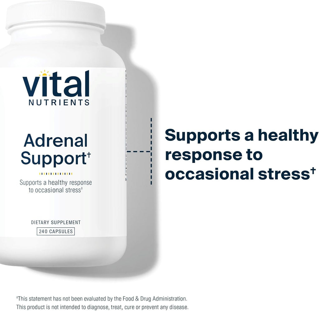 Vital Nutrients Adrenal Support – Apoyo Suprarrenal, 240 Cápsulas