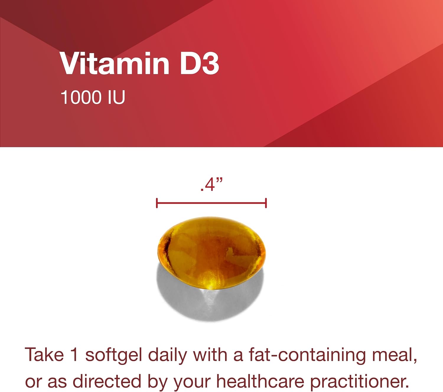 PROTOCOL FOR LIFE BALANCE Vitamin D3 1,000 IU - Immune Support, Strong Bones & Teeth - 120 Softgels