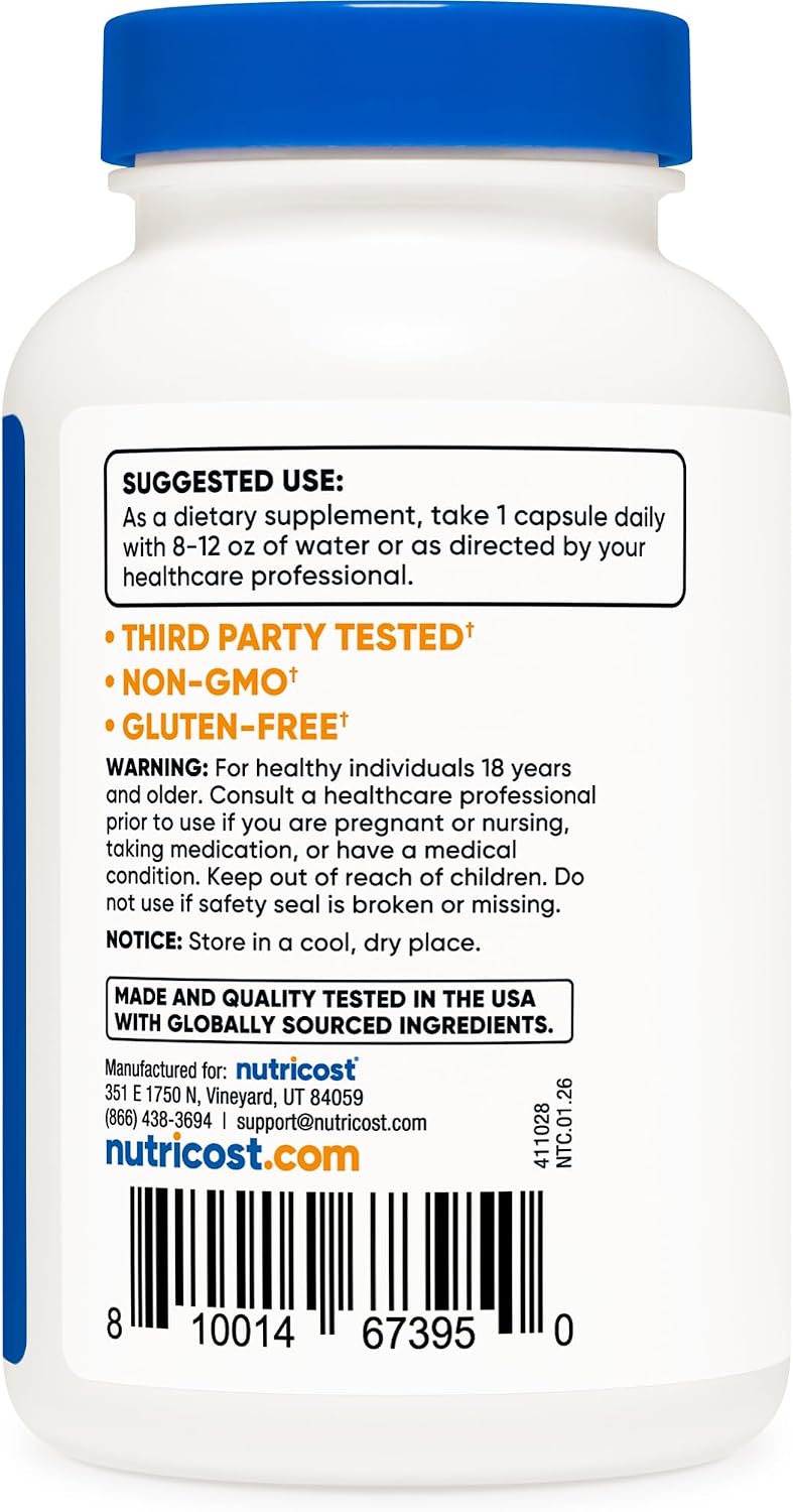 Nutricost Extracto de Pasiflora - 120 Cápsulas - 375mg de Extracto 4:1 - Sin Gluten, No-GMO, Vegetariano