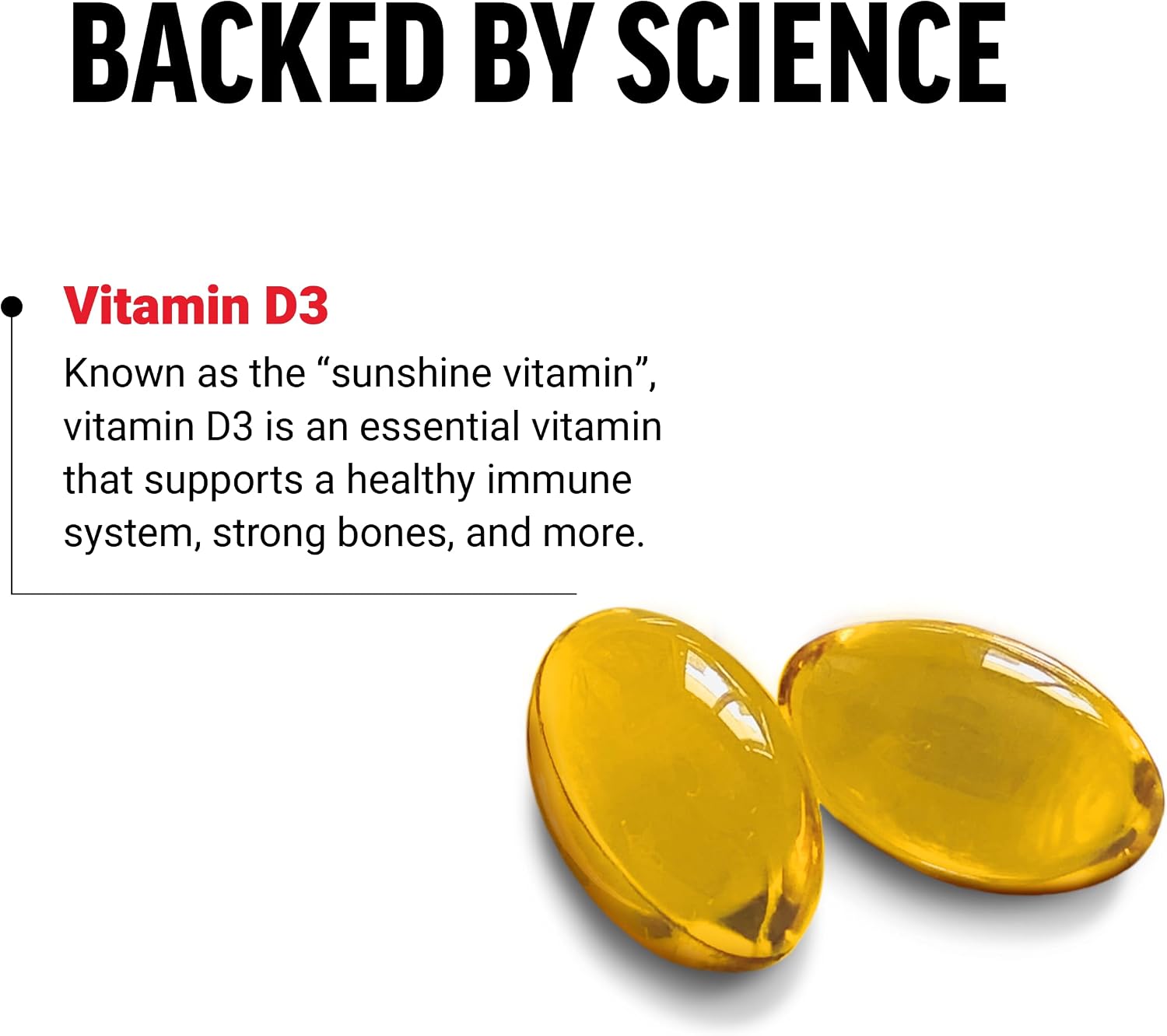 Force Factor Vitamina D3 5000 UI, 120 Cápsulas Blandas – Suplemento de Alta Potencia para Huesos e Inmunidad