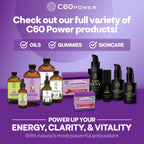 C60 Power Gummies - Gominolas de C60 Puro 99,99% - Antioxidante Natural para Energía y Claridad Mental - 30 Gominolas