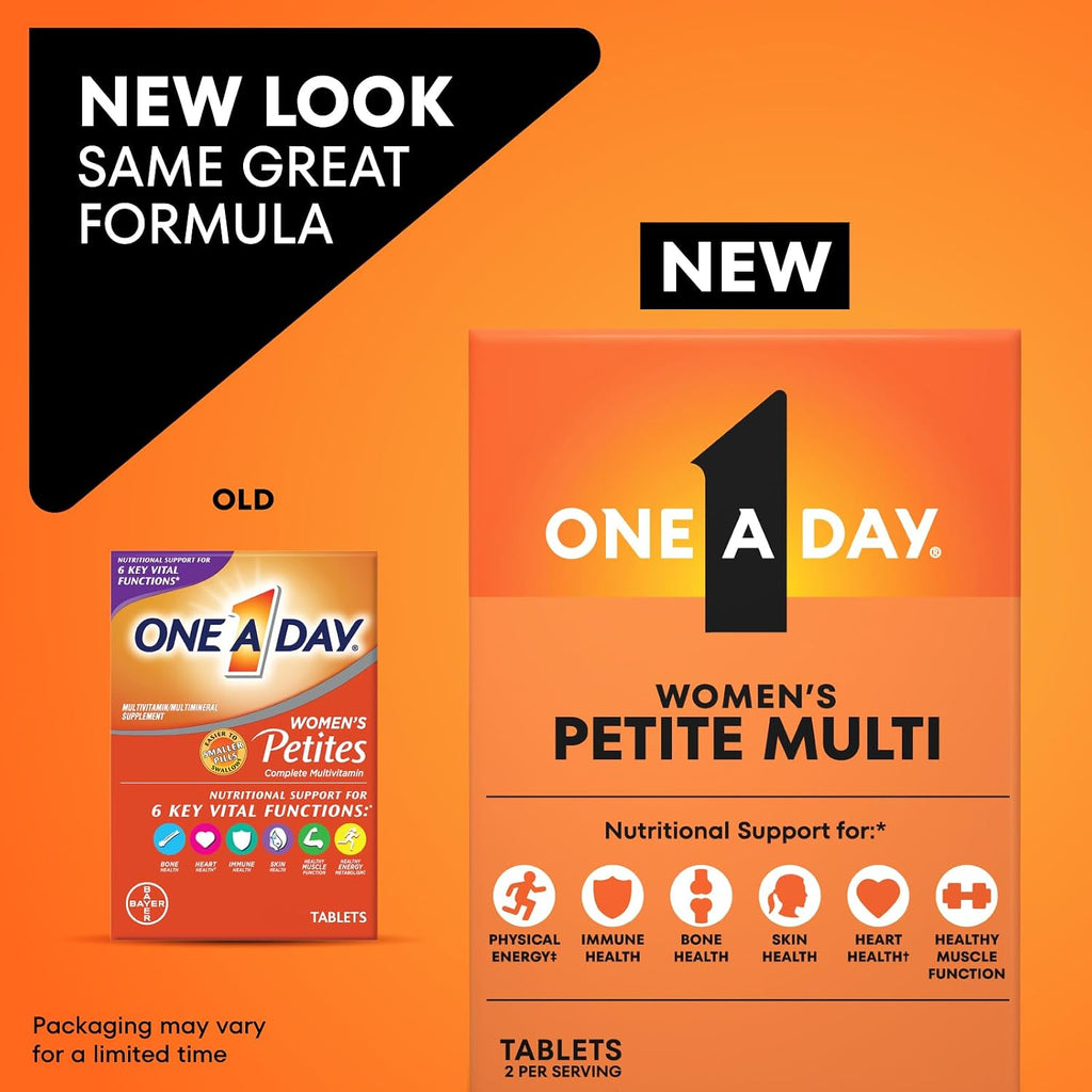 One A Day Women's Petites Multivitaminas para Mujeres, 160 Comprimidos