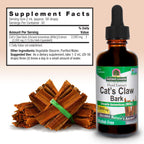 Nature's Answer Extracto Líquido de Uña de Gato 60 ml - Sin Alcohol, Vegano, Sin Gluten, Kosher