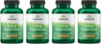 Swanson Lung Essentials 500 mg - 120 Cápsulas Veganas (Pack de 4)