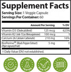 CRYSTAL PEAKS NUTRITION Suplemento para Venas y Arterias - Apoyo a la Circulación Sanguínea con Calcio, Vitaminas K2 y D3 - 60 Comprimidos