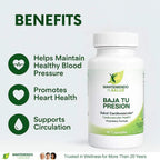Baja Tu Presion - Suplemento Herbal de Espino y Ajo, 90 Cápsulas