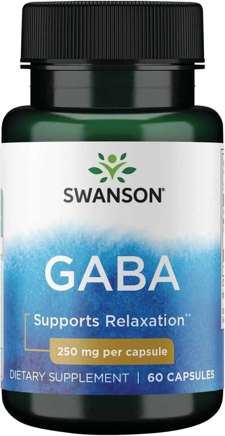 Swanson GABA 250 mg, 60 cápsulas (Pack de 2)