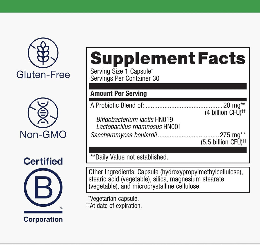 Metagenics UltraFlora Acute Care – Probiótico para Alivio Rápido de Molestias Intestinales, Hinchazón y Gases – 30 Cápsulas