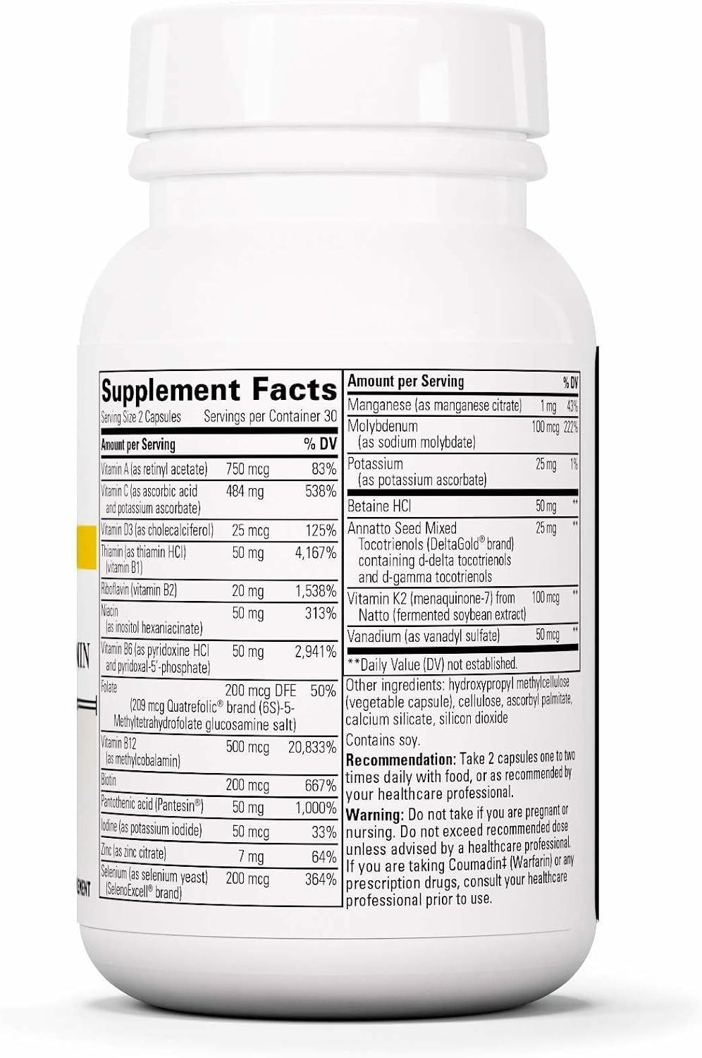 Integrative Therapeutics ProThrivers Wellness Multivitamínico – 60 Cápsulas