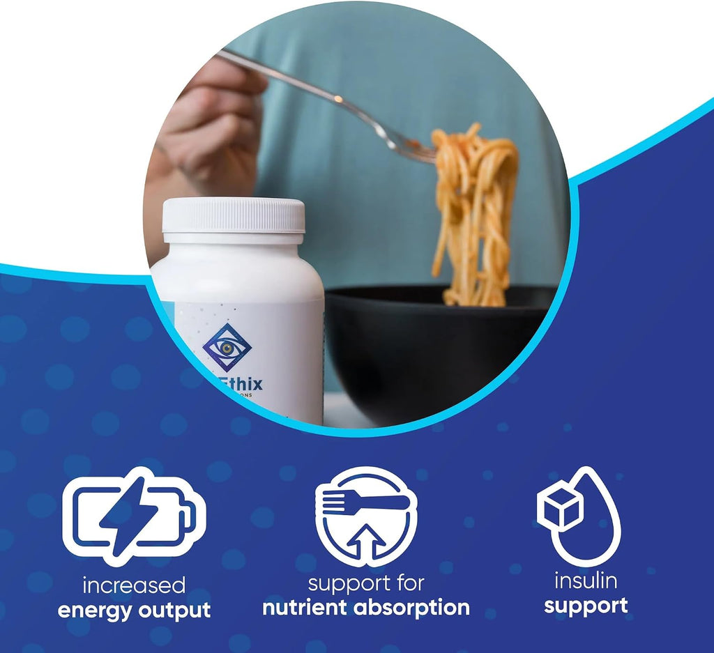 NuEthix Formulations GDA-MAX PRO, Suplemento con Berberina HCL Doble Concentración, Apoyo al Metabolismo de la Glucosa, 90 Cápsulas