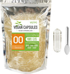 Cápsulas Vegetales Vacías Tamaño 00 Transparentes Veganas - 1000 Unidades para Rellenar Suplementos