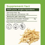bixa BOTANICAL Safed Musli Root Powder - Suplemento Herbal Ayurvédico Natural, Sin Gluten, Vegano (100g)