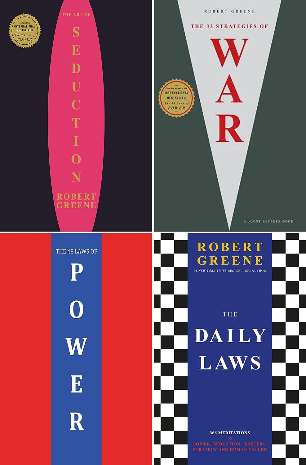 Robert Greene Complete 7 books collection (The 48 Laws of Power; The Laws of Human Nature; The Art of Seduction; Mastery; The 33 Strategies of War; The 50th Law and The Daily Laws)