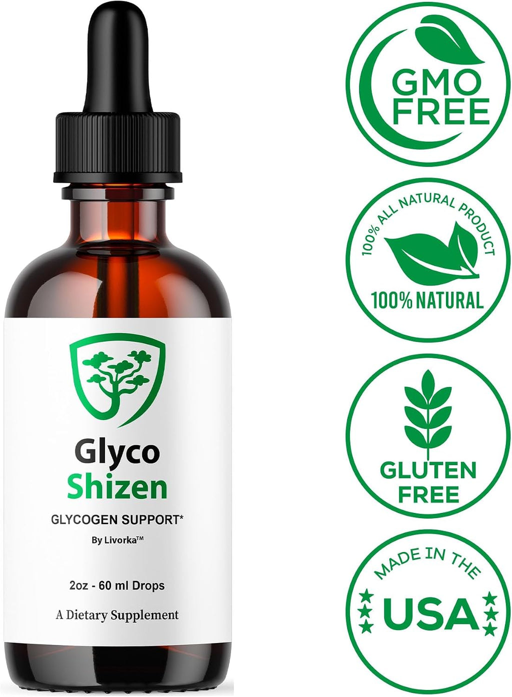 Glyco Shizen Drops (3 Pack) - Suplemento Líquido