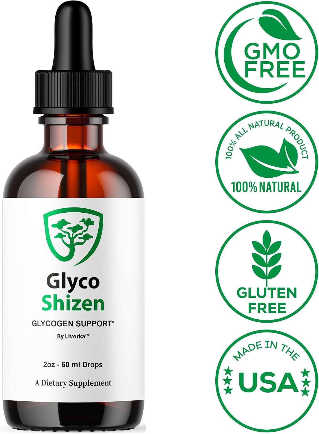 Glyco Shizen Drops (3 Pack) - Suplemento Líquido
