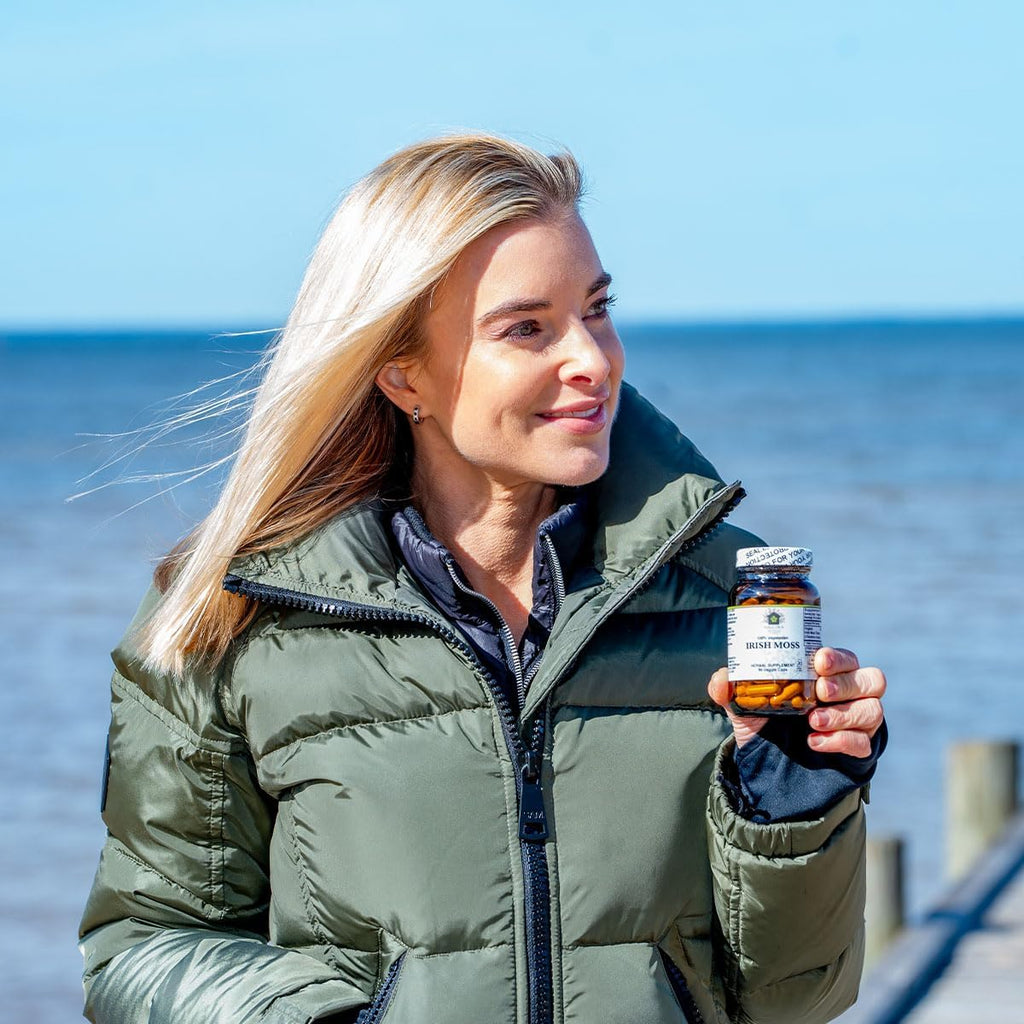 Cápsulas de Musgo Marino (Irish Sea Moss) - 450mg por dosis - Suplemento Vegano - Hale Ola