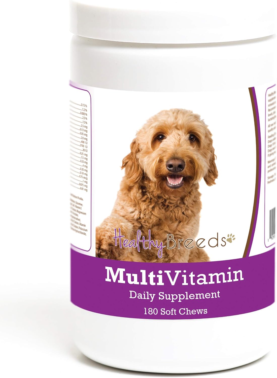 Healthy Breeds Goldendoodle Multivitamin Soft Chew for Dogs 180 Count – Image 1