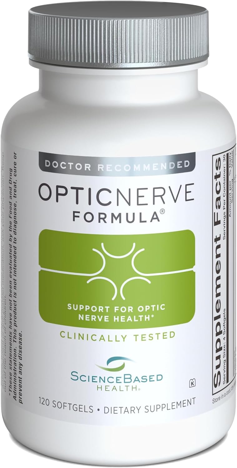 ScienceBased Health Fórmula para el Nervio Óptico – Suplemento Ocular con Omega-3, CoQ10 y Ácido Alfa-Lipoico – 30 Días
