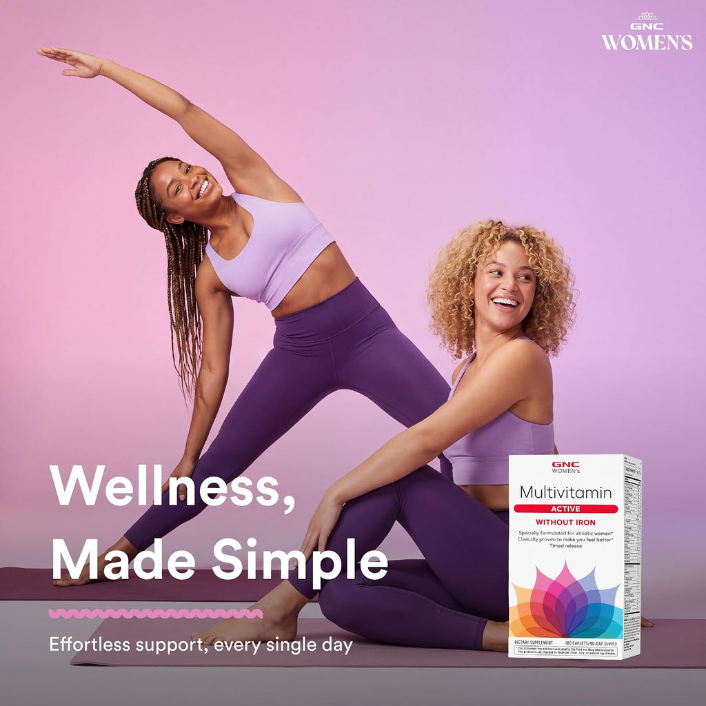 GNC Multivitamínico Active para Mujeres Sin Hierro - 180 Comprimidos